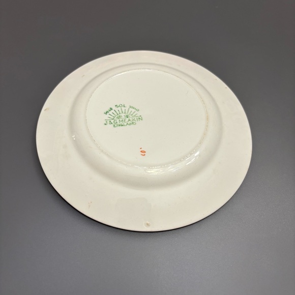 JG MEAKIN appetiser plates 6” SOL SUN 391413 FLORAL lot of 4 VNTG made England - Picture 13 of 14